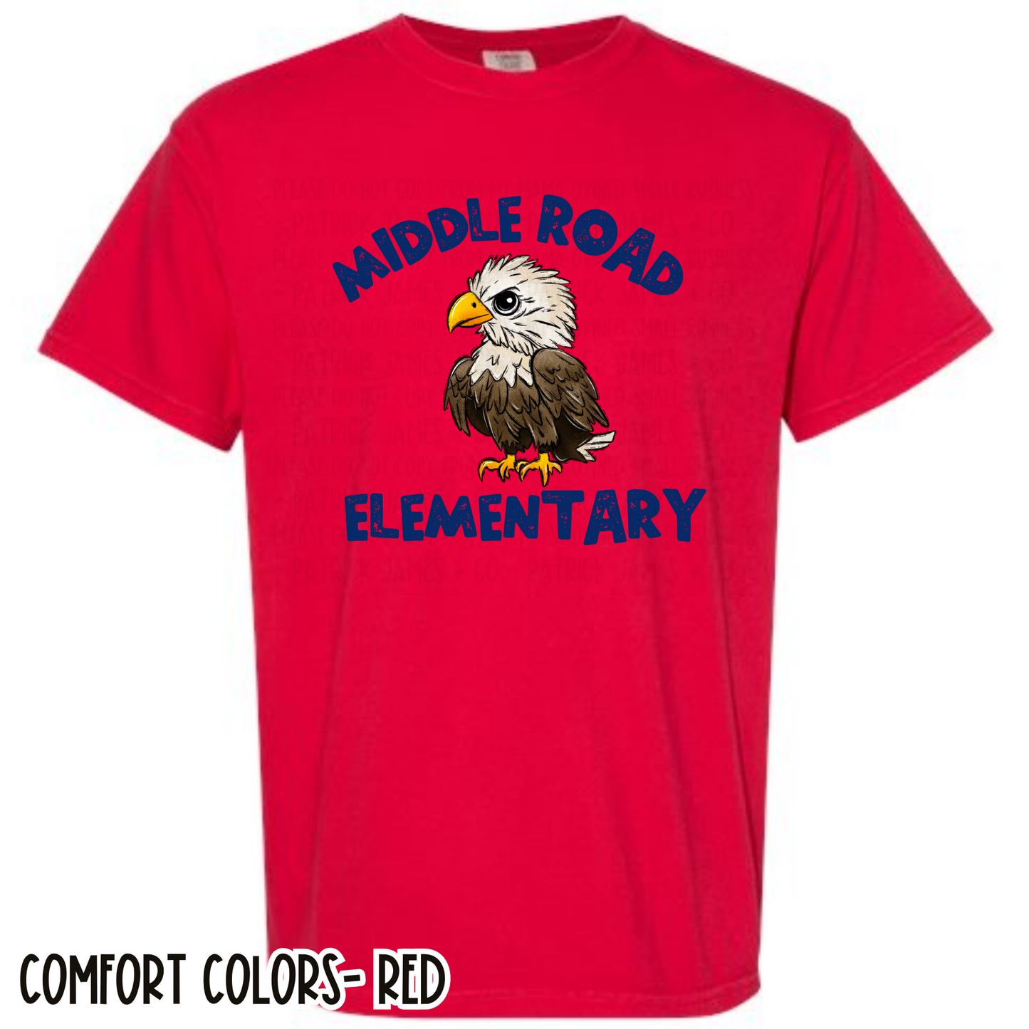 Middle Road Eagles Red Short Sleeve Tee