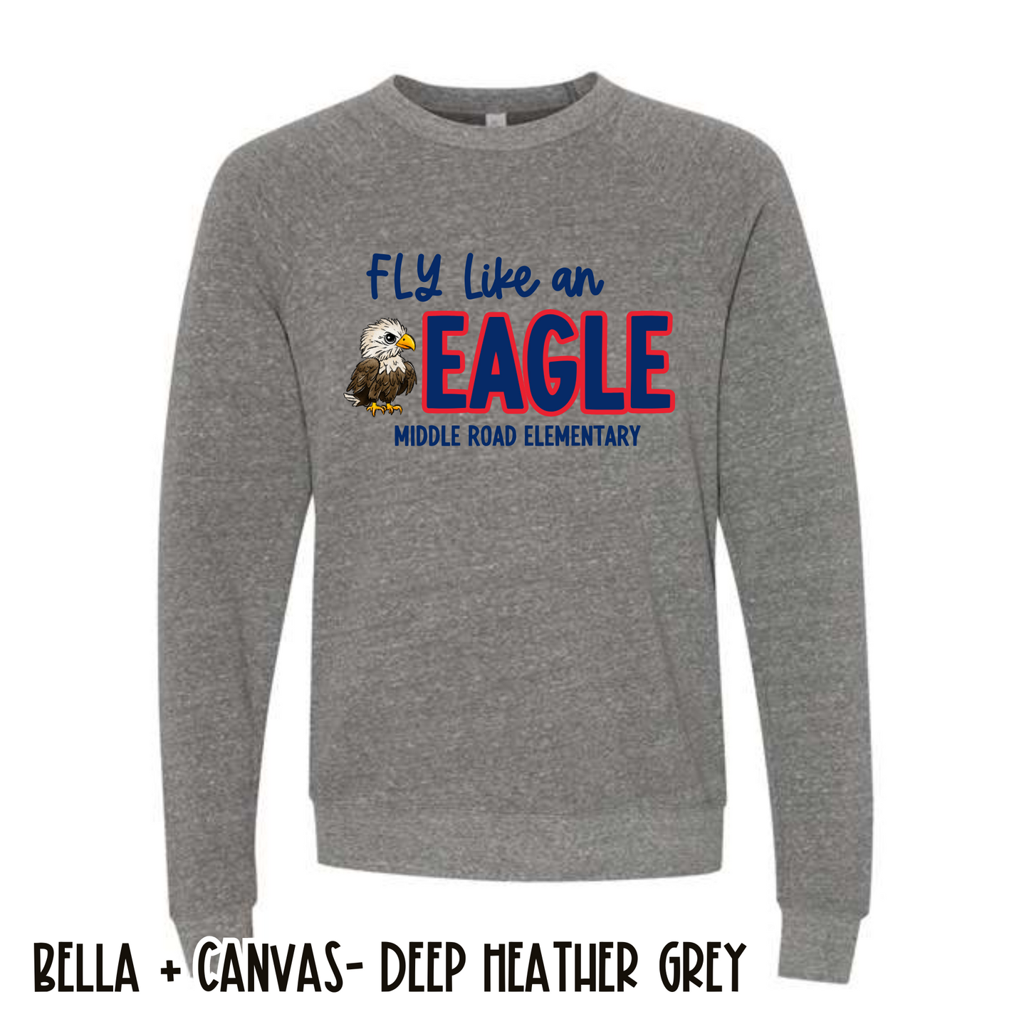 Fly Like and Eagle Deep Grey Sweatshirt