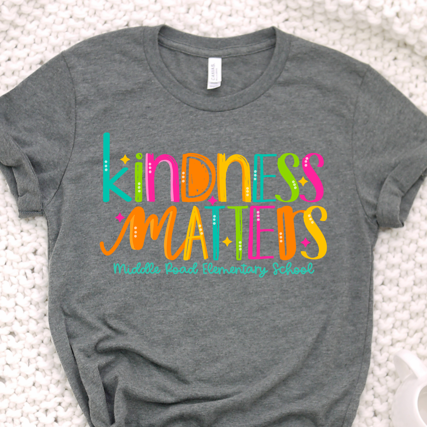 Kindness Matters Deep Grey Short Sleeve