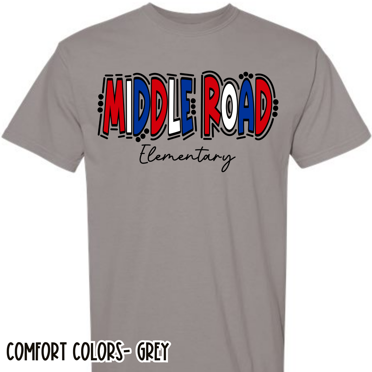 Middle Road Elementary Grey Short Sleeve Tee