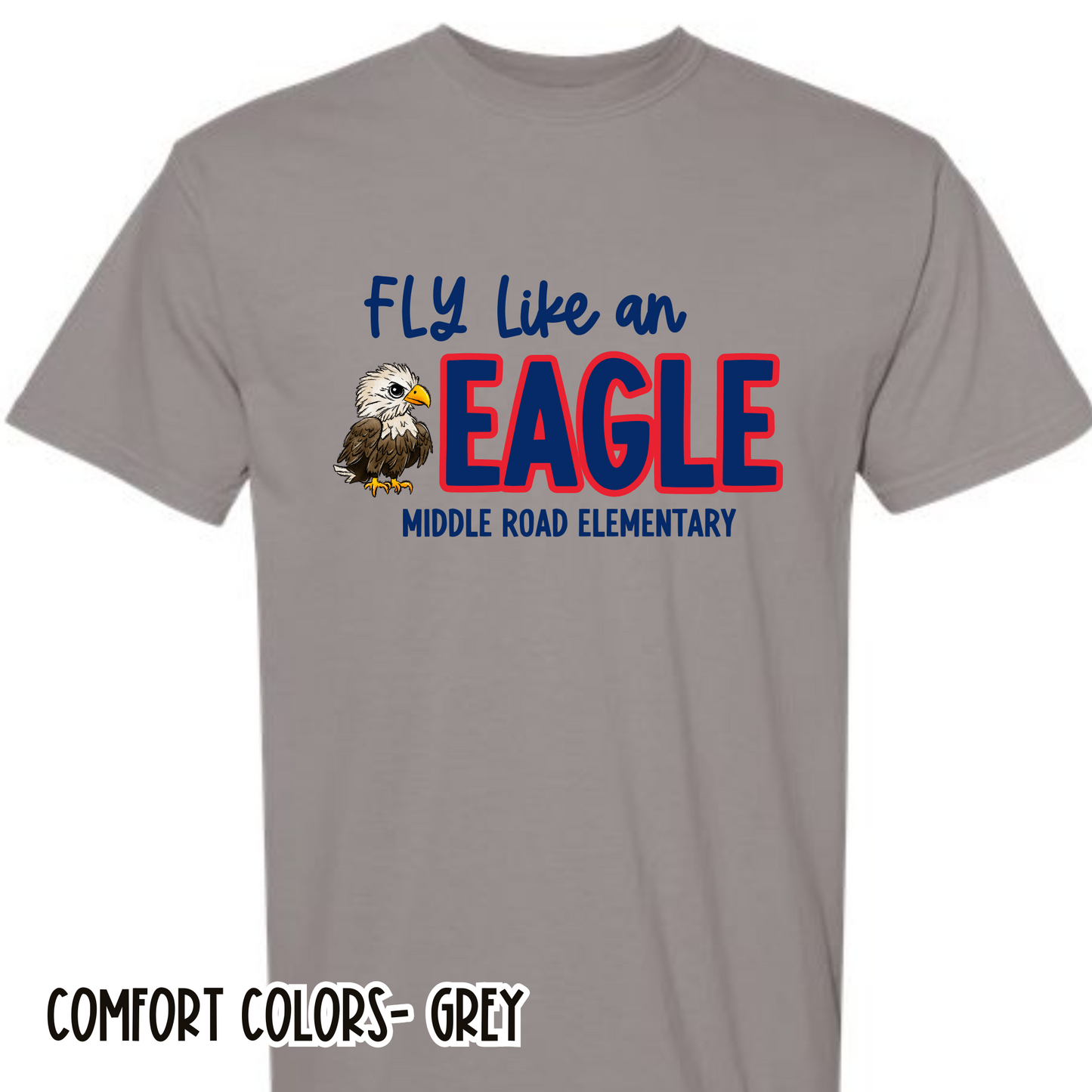 FLY Like an Eagle Deep Grey Short Sleeve