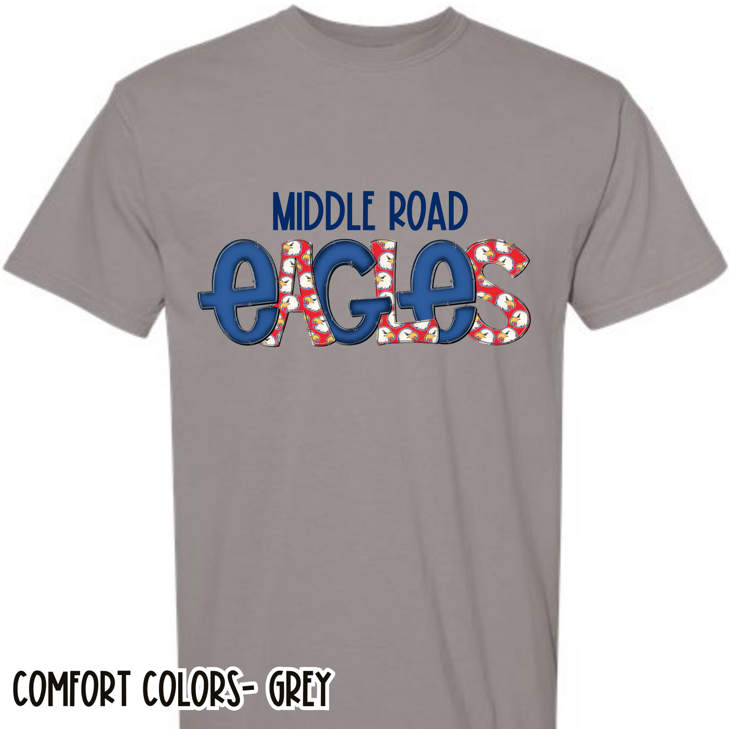 Fun Eagles Grey Short Sleeve Tee