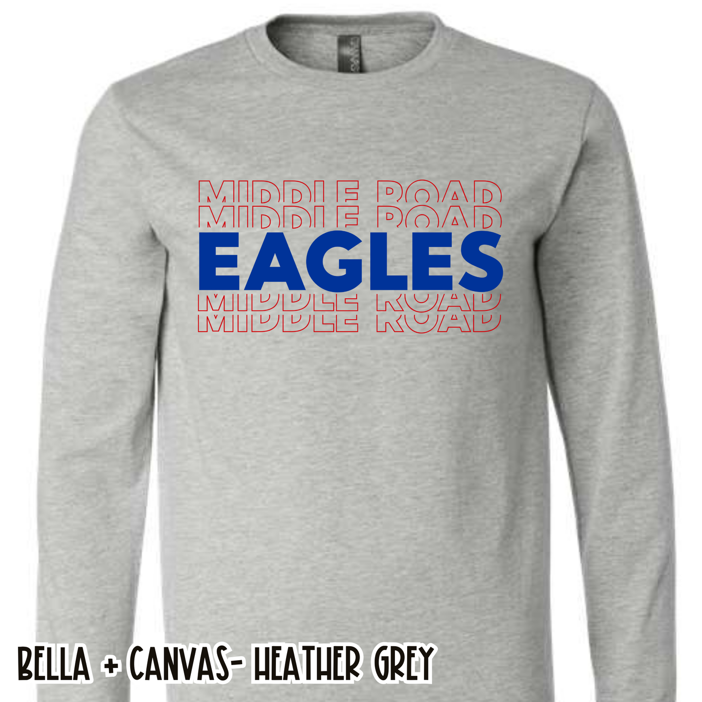 Middle Road Repeat Eagles Grey Long Sleeve