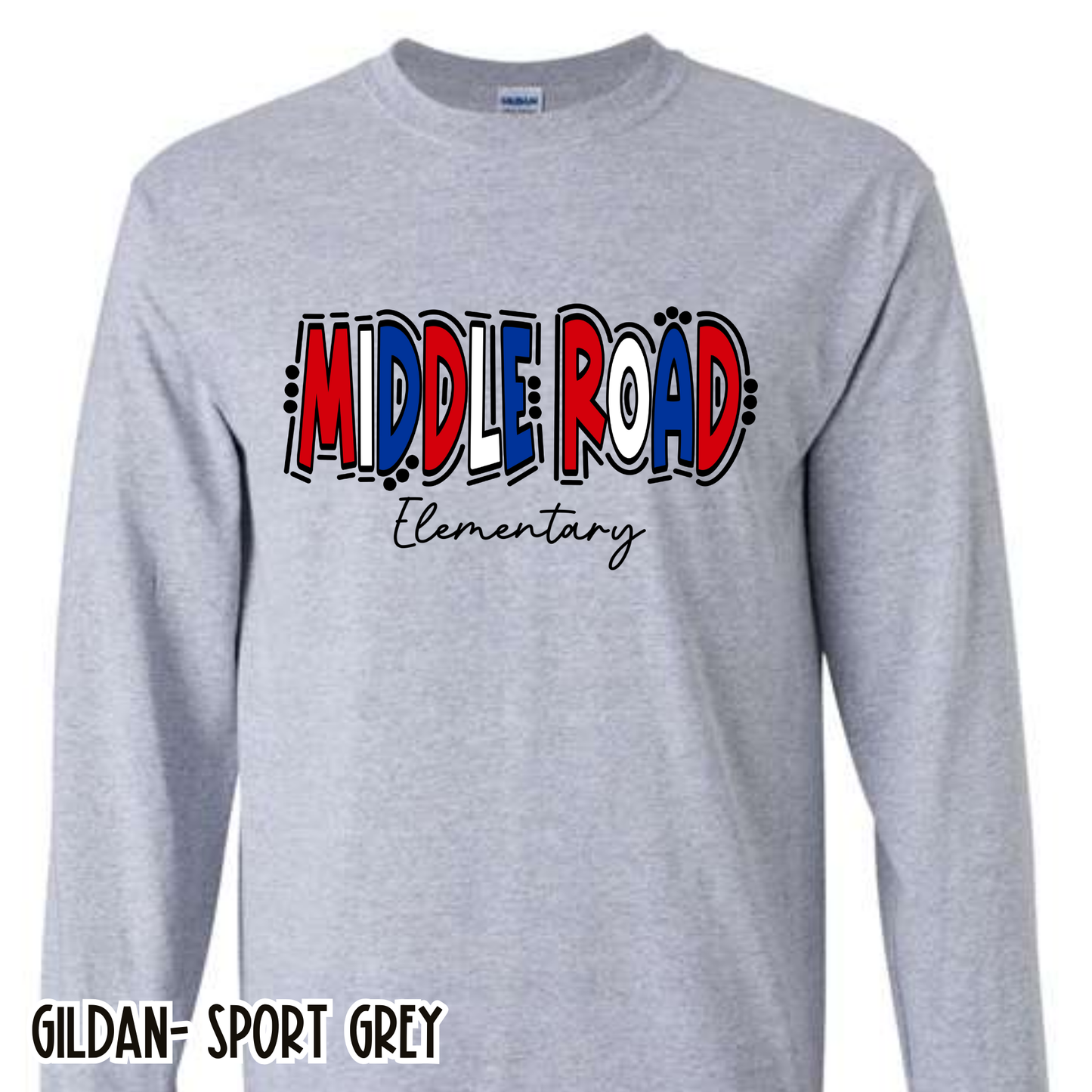 Middle Road Elementary Grey Long Sleeve