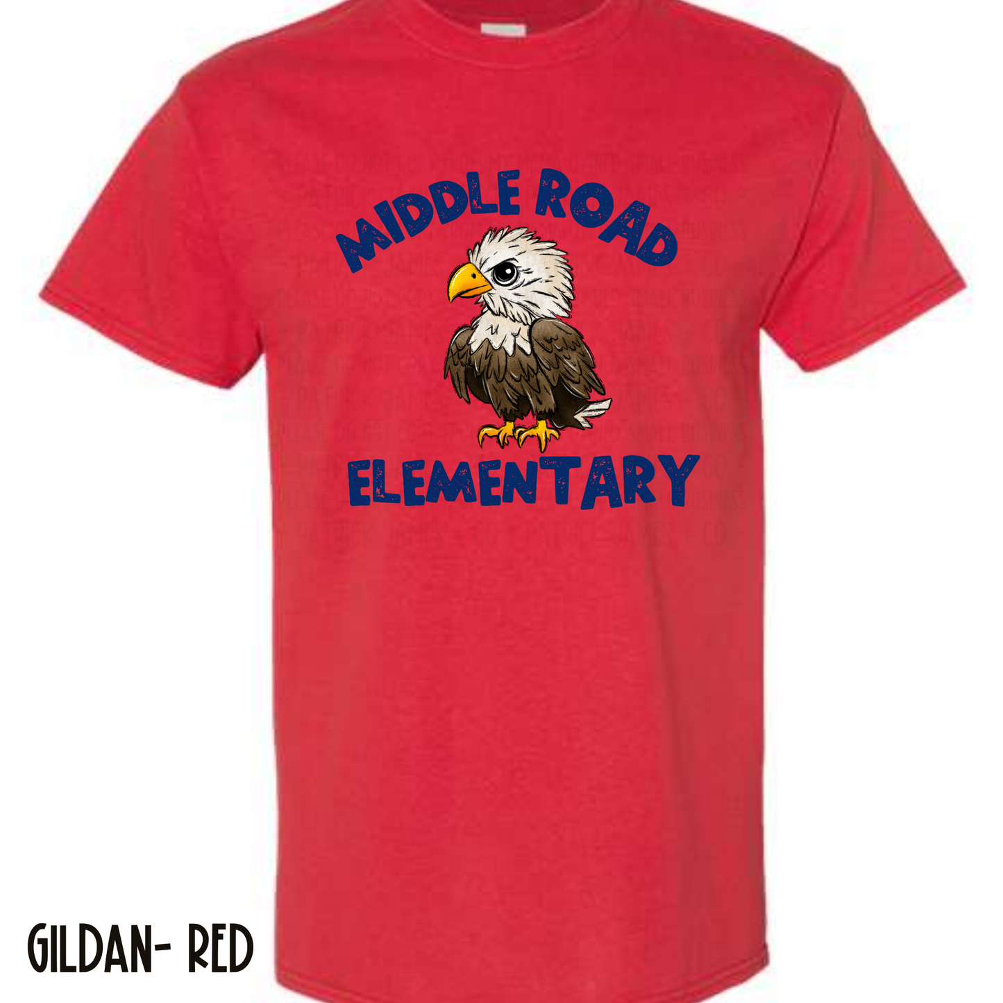 Middle Road Eagles Red Short Sleeve Tee
