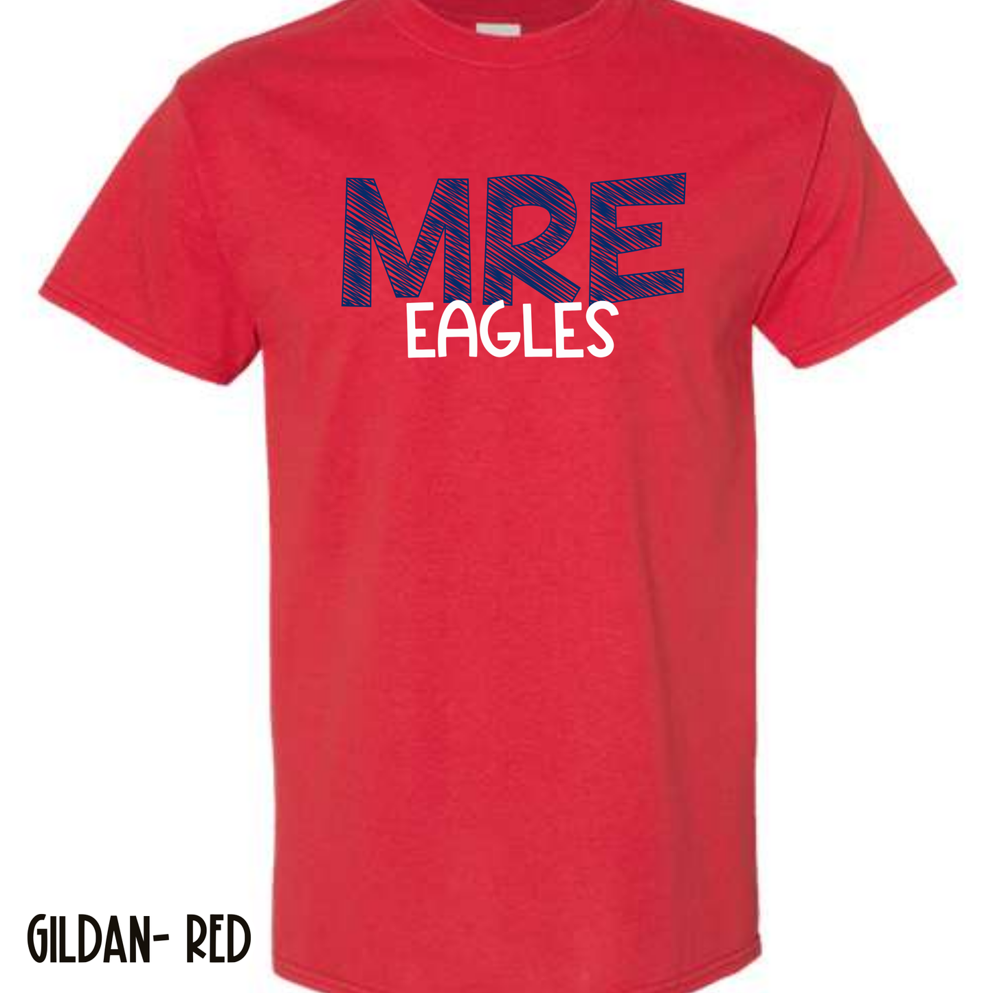 MRE Scribble Red Short Sleeve Tee