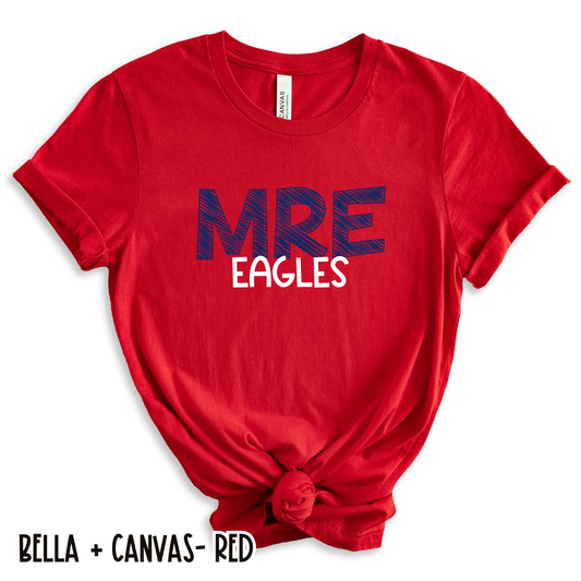 MRE Scribble Red Short Sleeve Tee