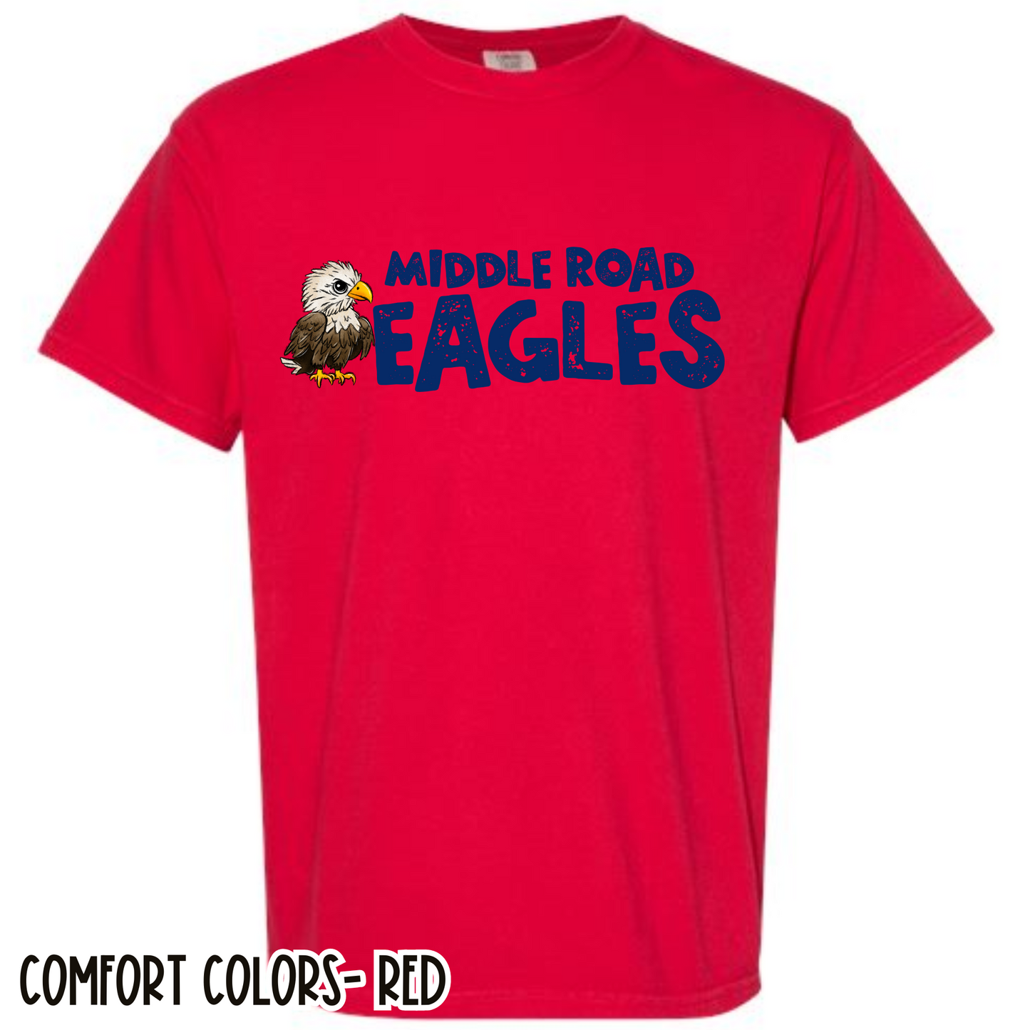 Mascot Eagles Red Short Sleeve Tee