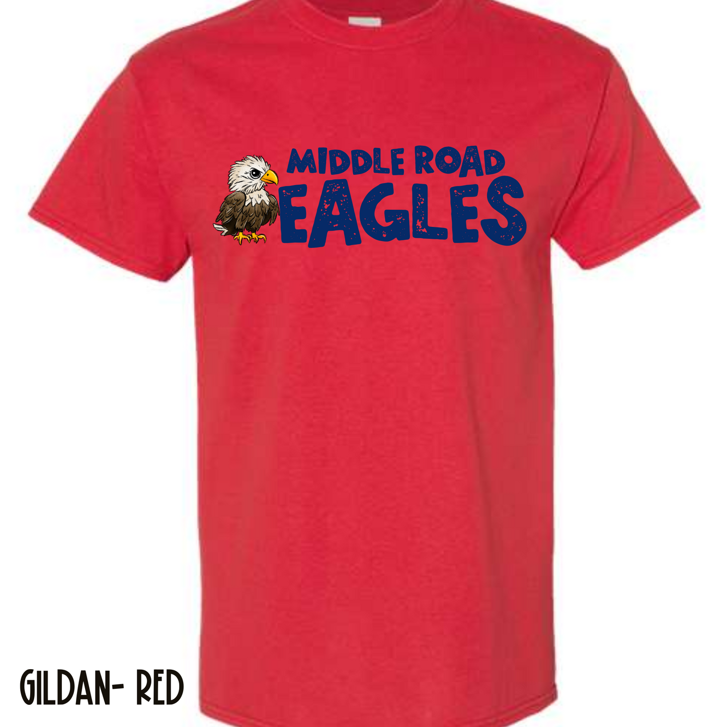 Mascot Eagles Red Short Sleeve Tee