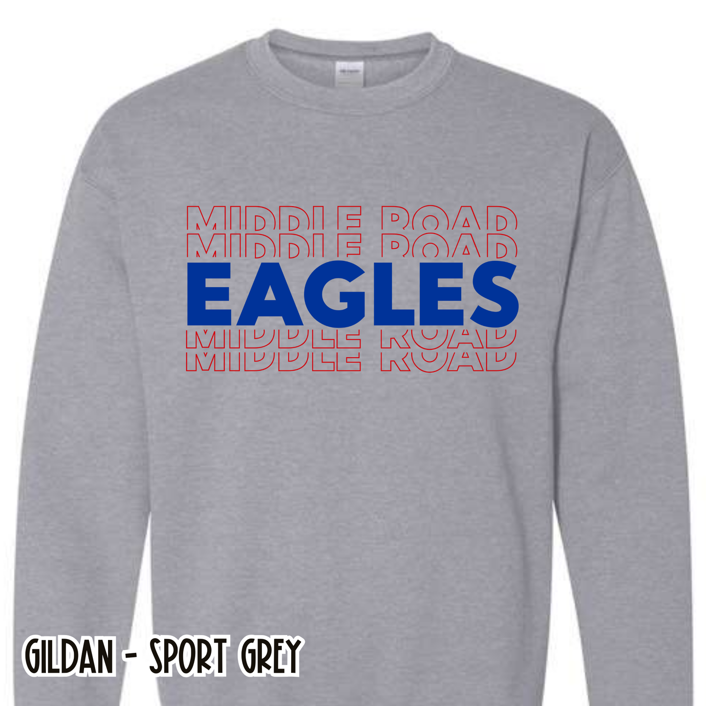 Middle Road Repeat Eagles Grey Sweatshirt