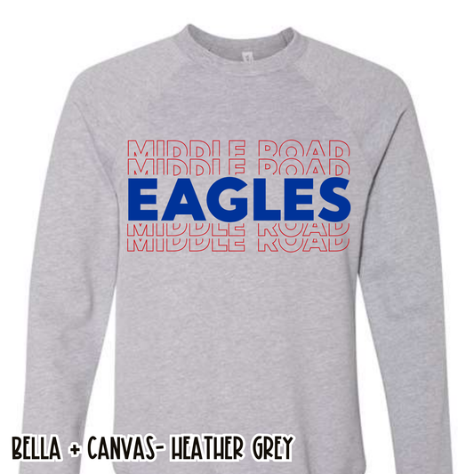 Middle Road Repeat Eagles Grey Sweatshirt