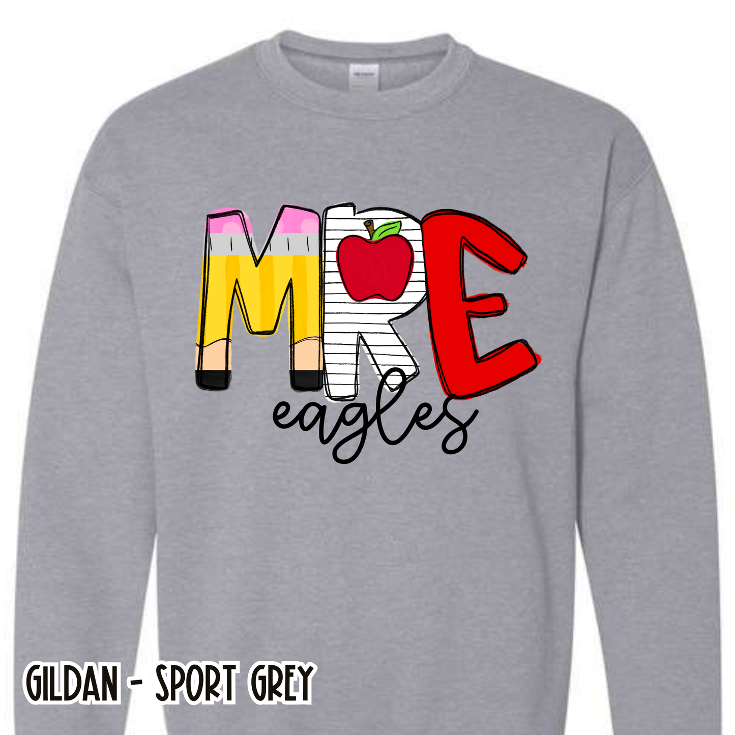 School Alpha MRE Eagles Grey Sweatshirt
