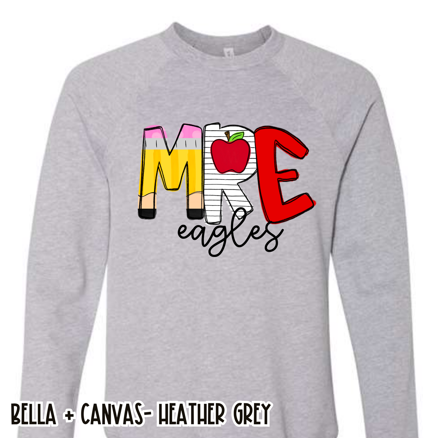 School Alpha MRE Eagles Grey Sweatshirt
