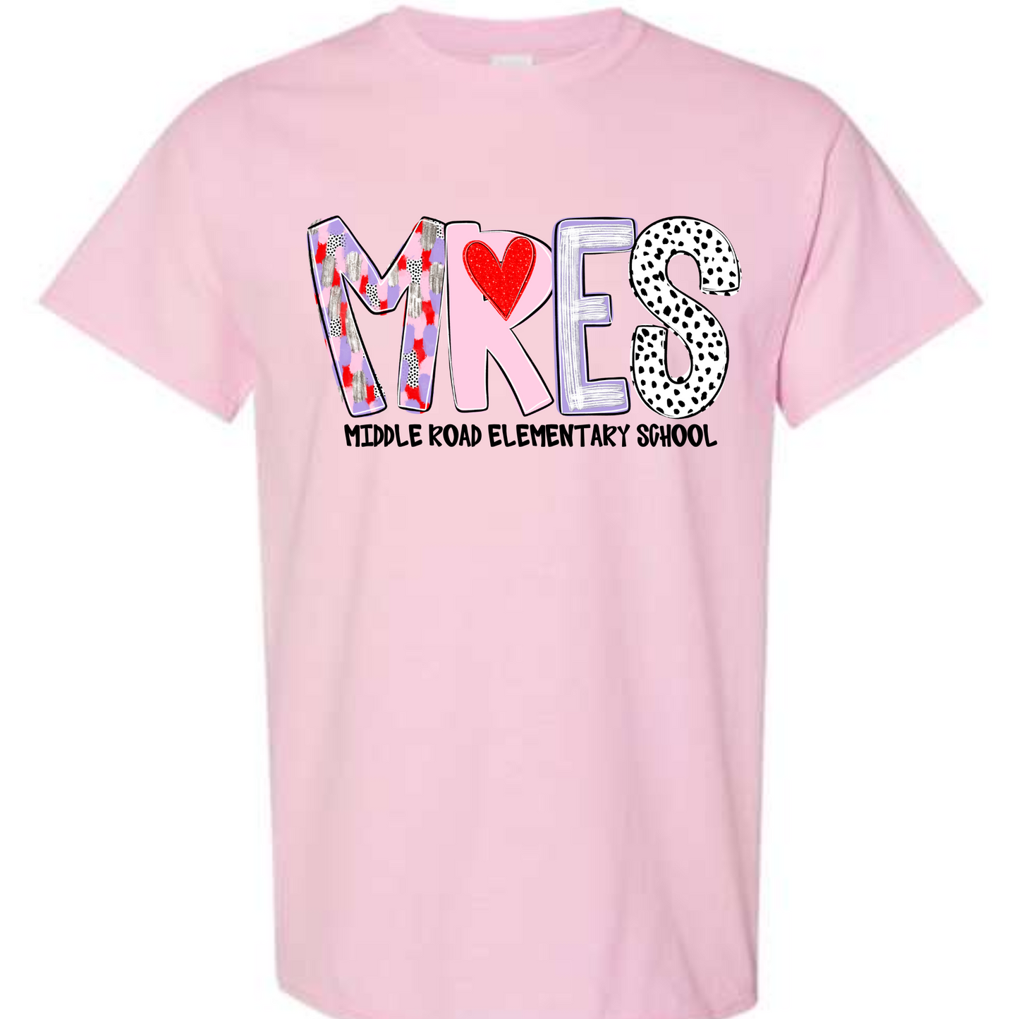 Valentine's Alpha- MRES- Pink SHORT SLEEVE