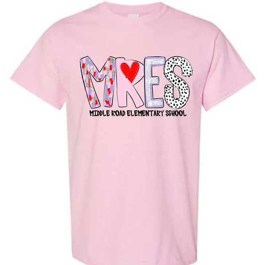 Valentine's Alpha- MRES- Pink SHORT SLEEVE