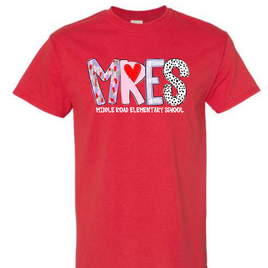 Valentine's Alpha- MRES- Red SHORT SLEEVE