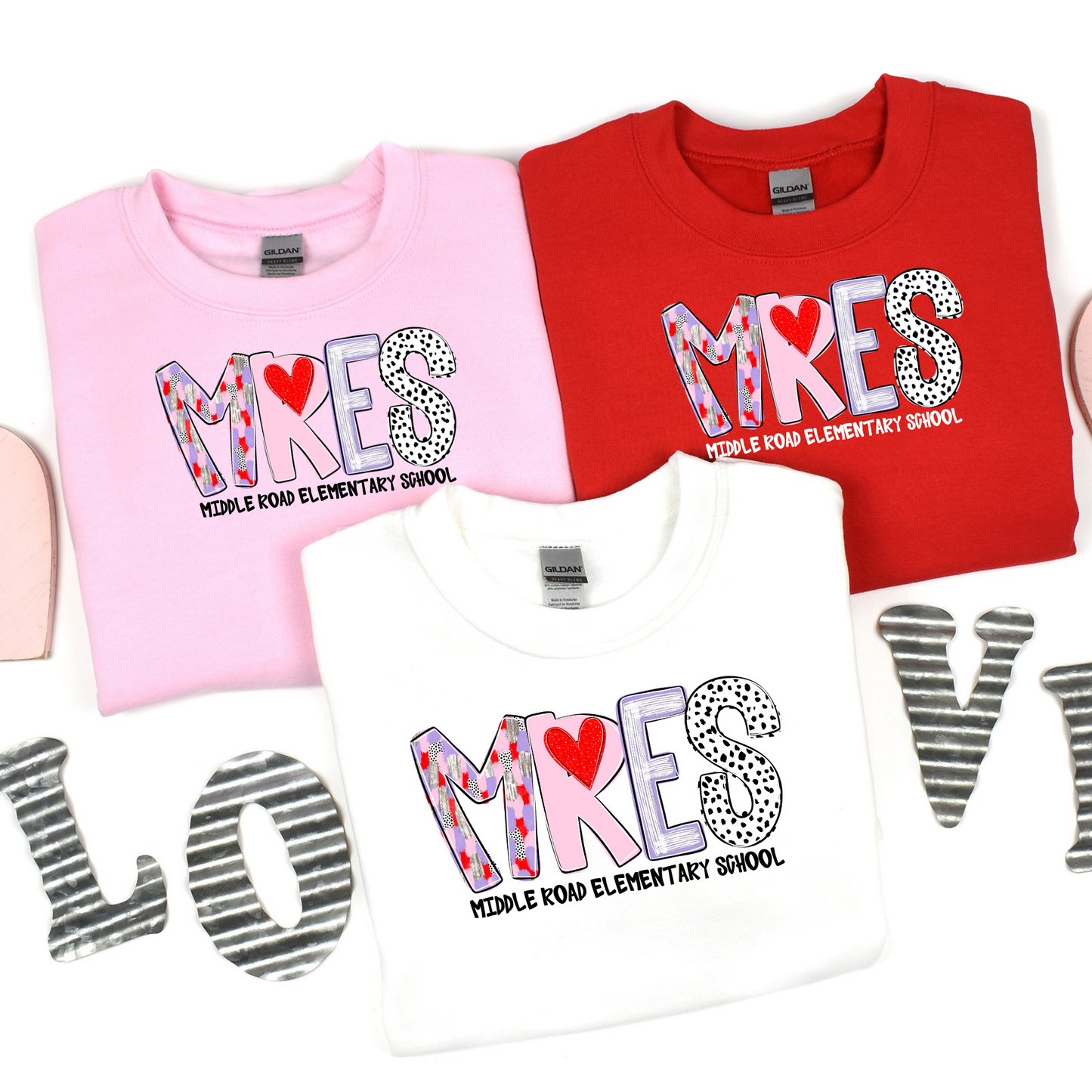 Valentine's Alpha- MRES- Gildan CREWNECK