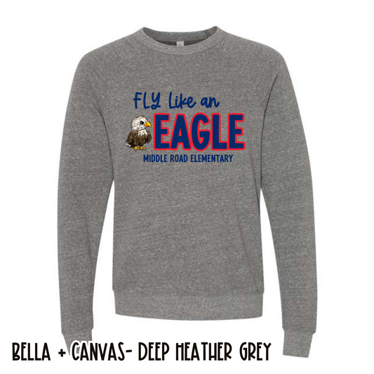 Fly Like and Eagle Deep Grey Sweatshirt