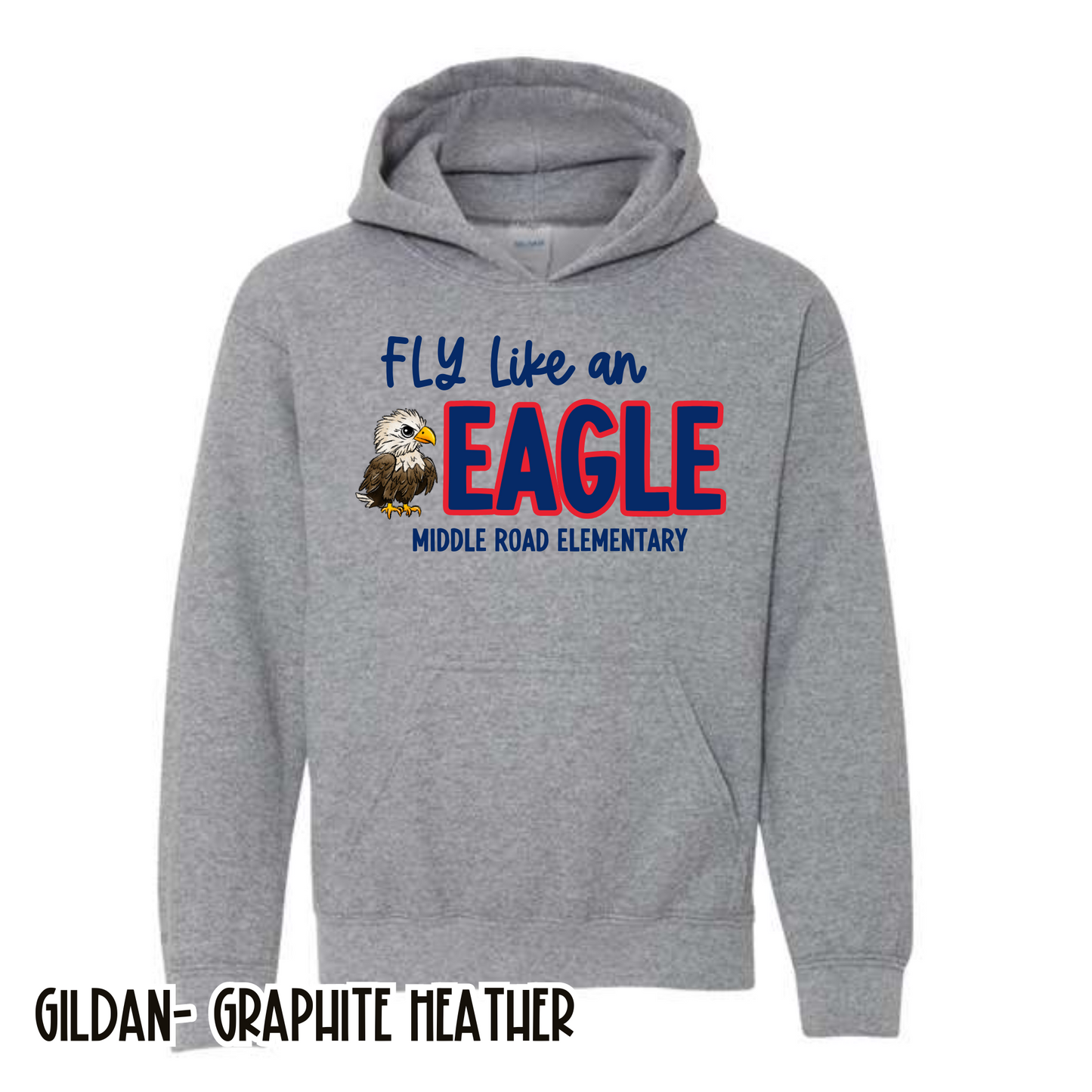 Fly Like and Eagle Deep Grey Sweatshirt