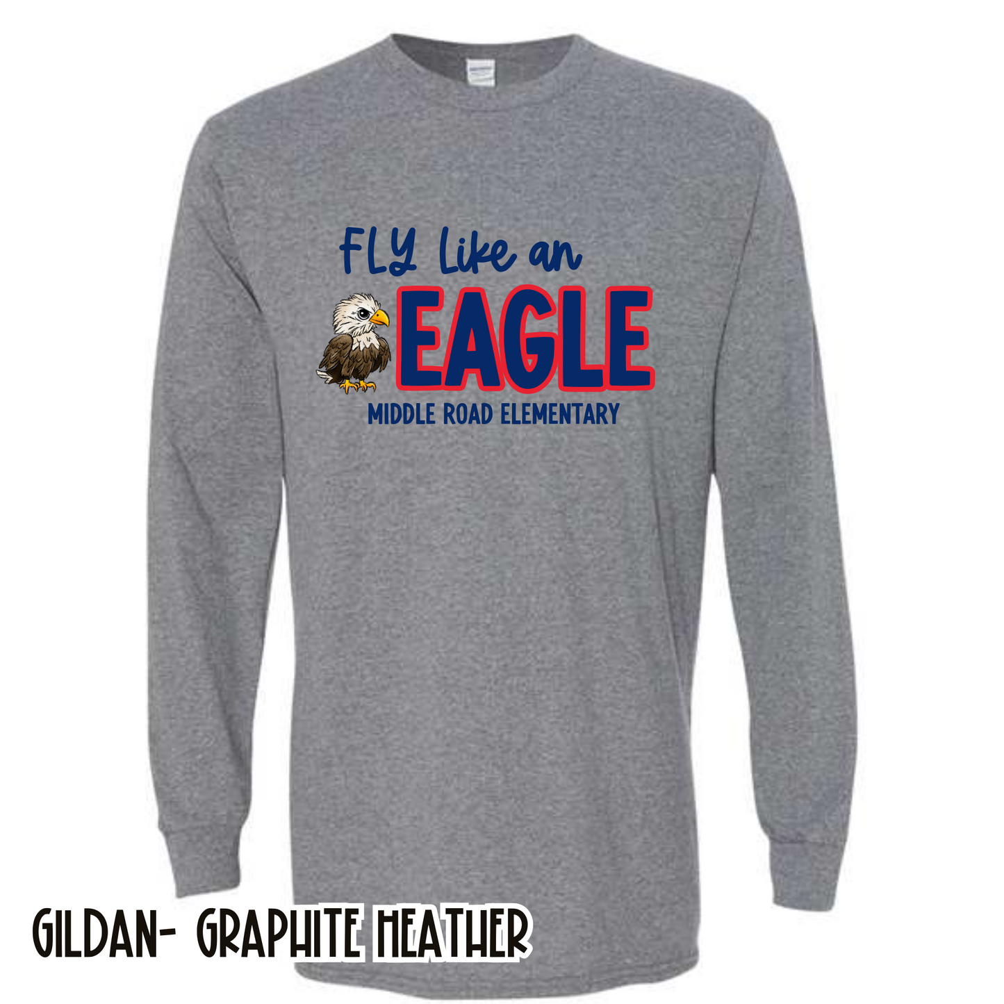 Fly Like an Eagle Deep Grey Long Sleeve