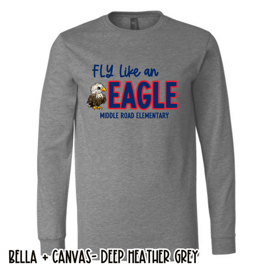 Fly Like an Eagle Deep Grey Long Sleeve