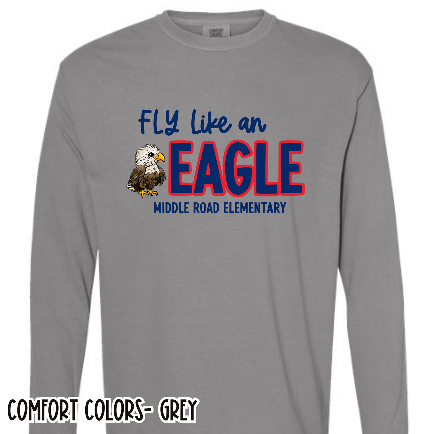 Fly Like an Eagle Deep Grey Long Sleeve