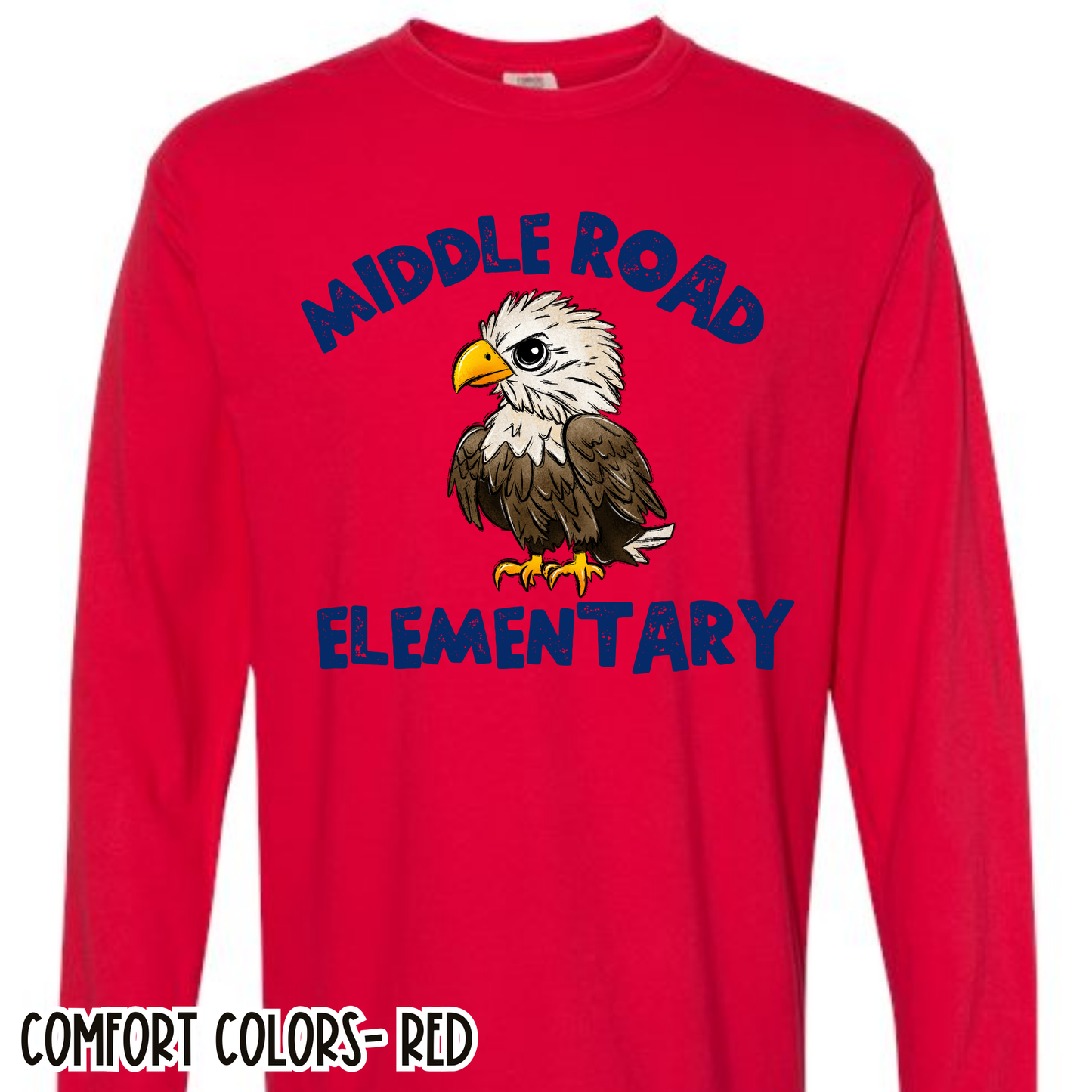 Middle Road Eagles Red Long Sleeve