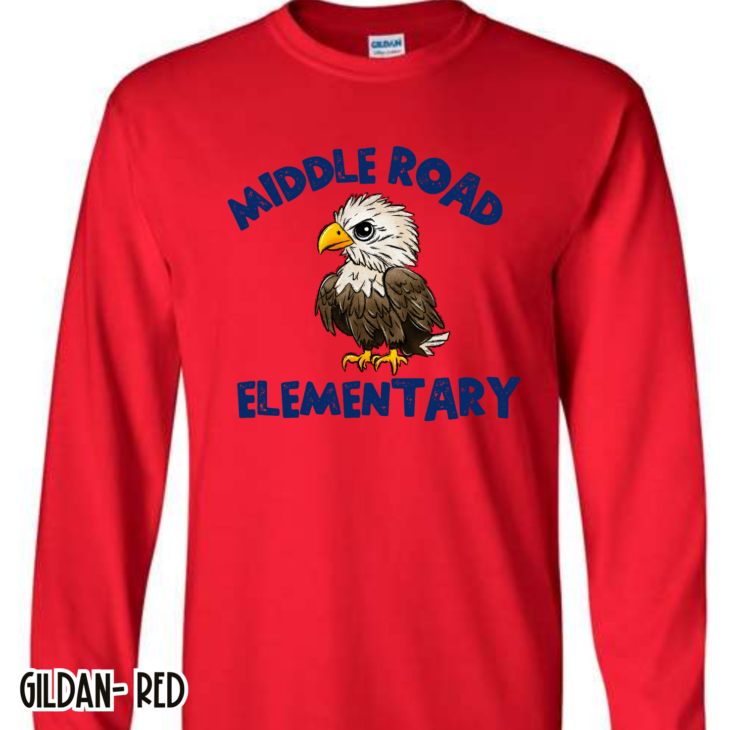 Middle Road Eagles Red Long Sleeve