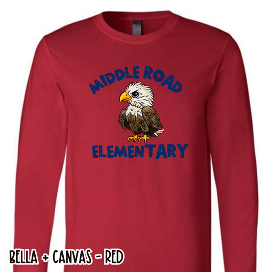 Middle Road Eagles Red Long Sleeve