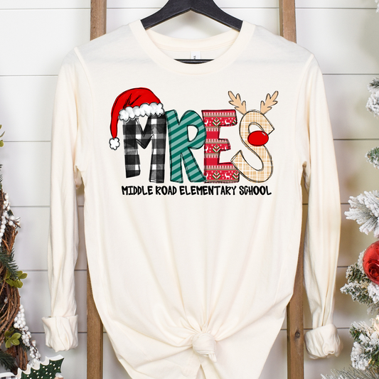 Reindeer Alpha- MRES- Natural LONG SLEEVE