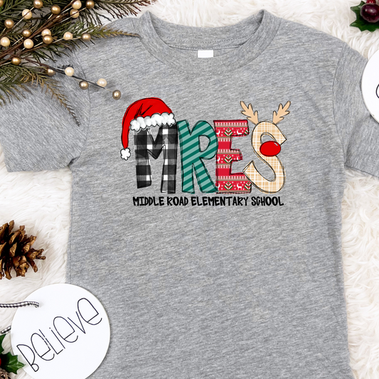 Reindeer Alpha- MRES- Grey SHORT SLEEVE