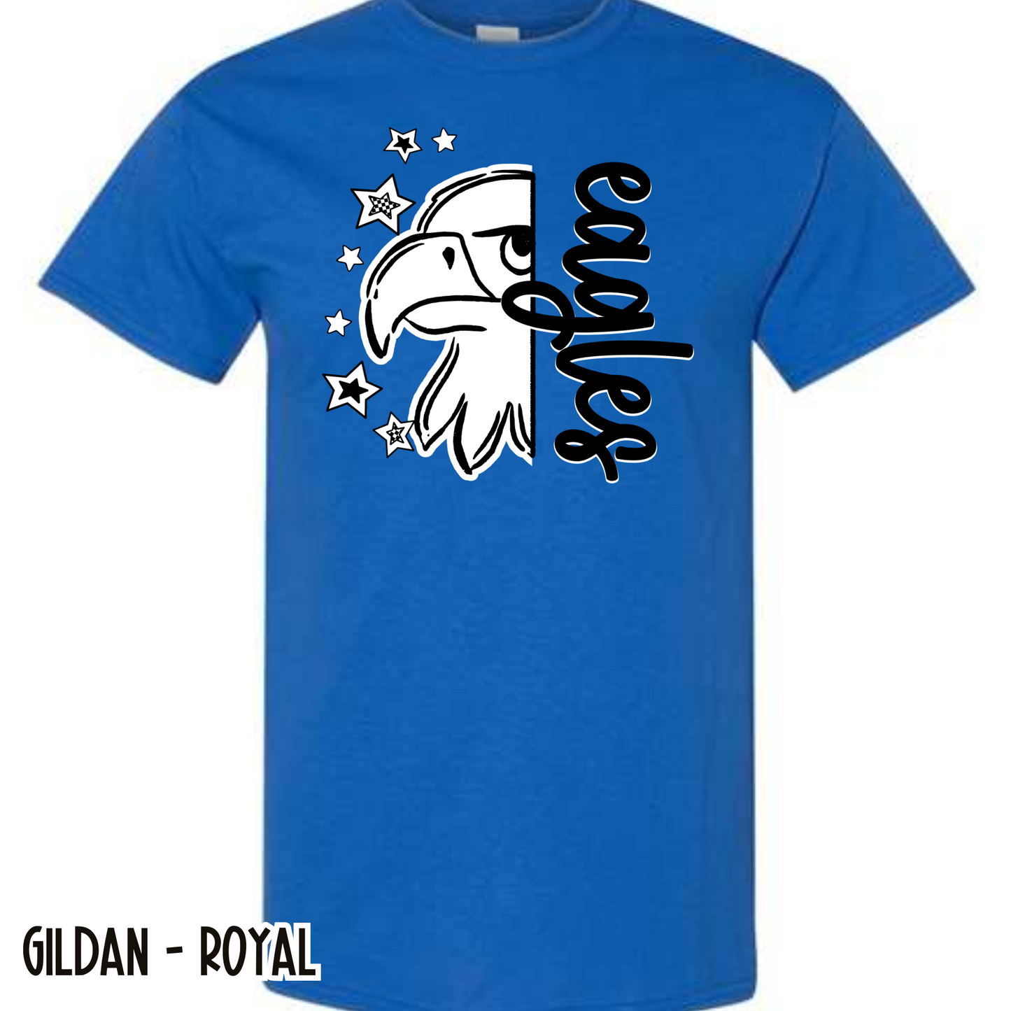 Retro Eagles - Royal Short Sleeve