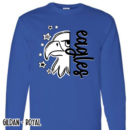 Retro Eagles- Royal Long Sleeve
