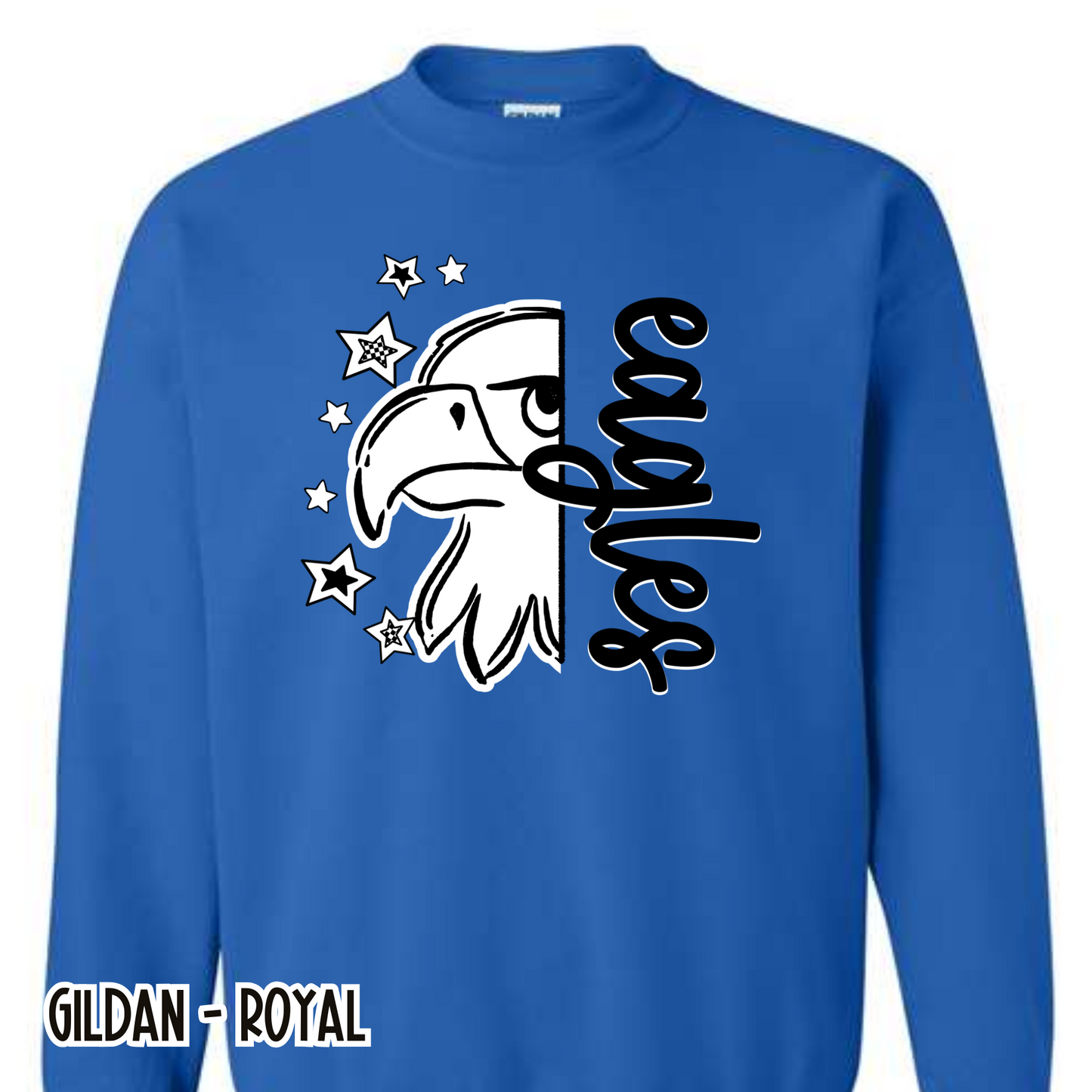 Retro Eagles- Royal Sweatshirt