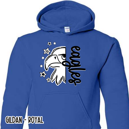 Retro Eagles- Royal Sweatshirt
