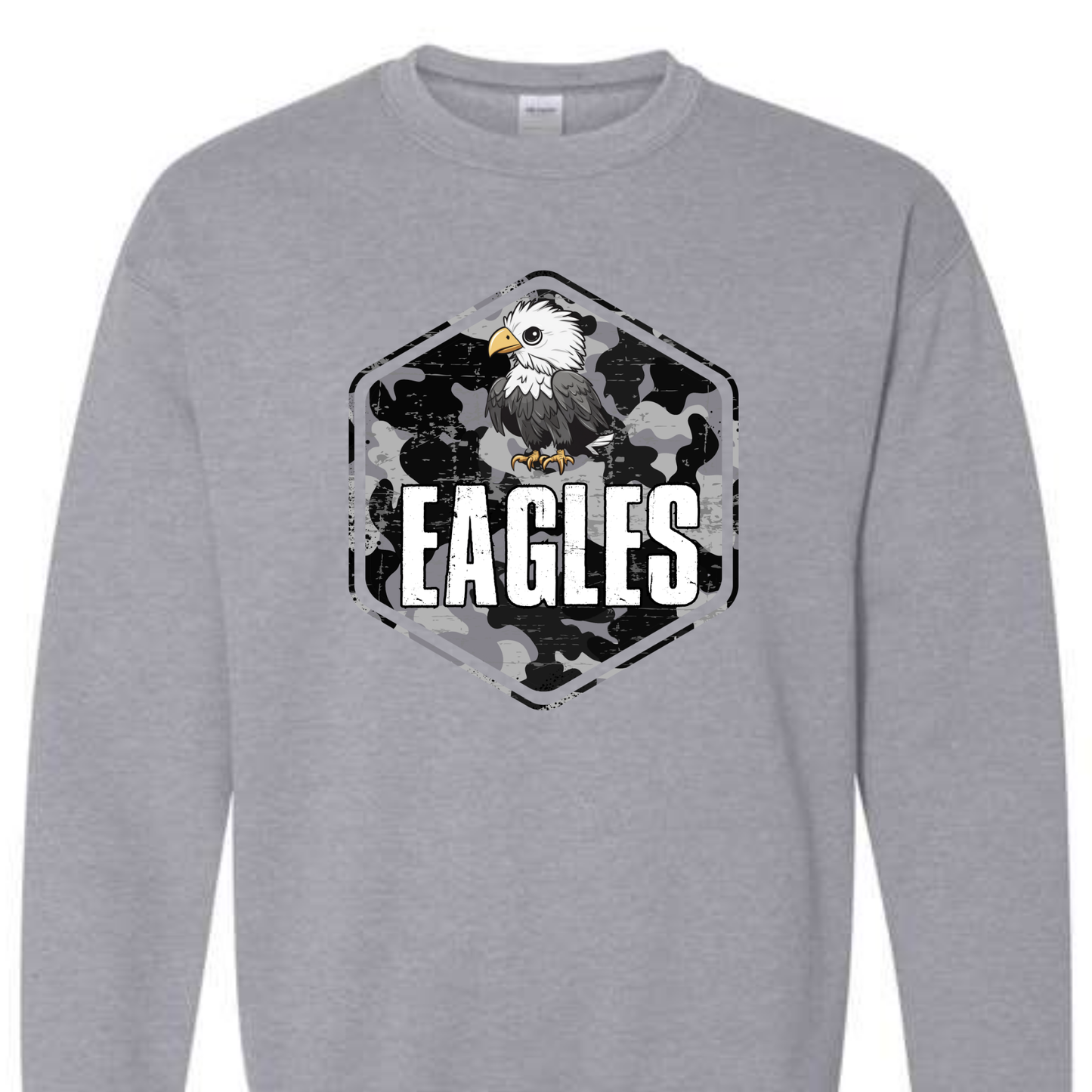 Dark Camo Eagles Grey Sweatshirt