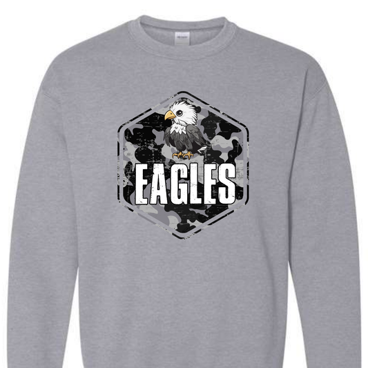 Dark Camo Eagles Grey Sweatshirt