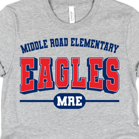 Varsity Eagles Grey Short Sleeve Tee