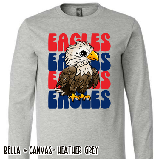 Repeat Eagles Grey Long Sleeve