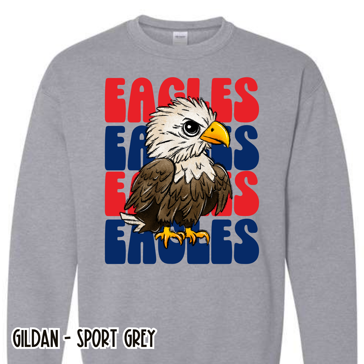 Repeat Eagles Grey Sweatshirt