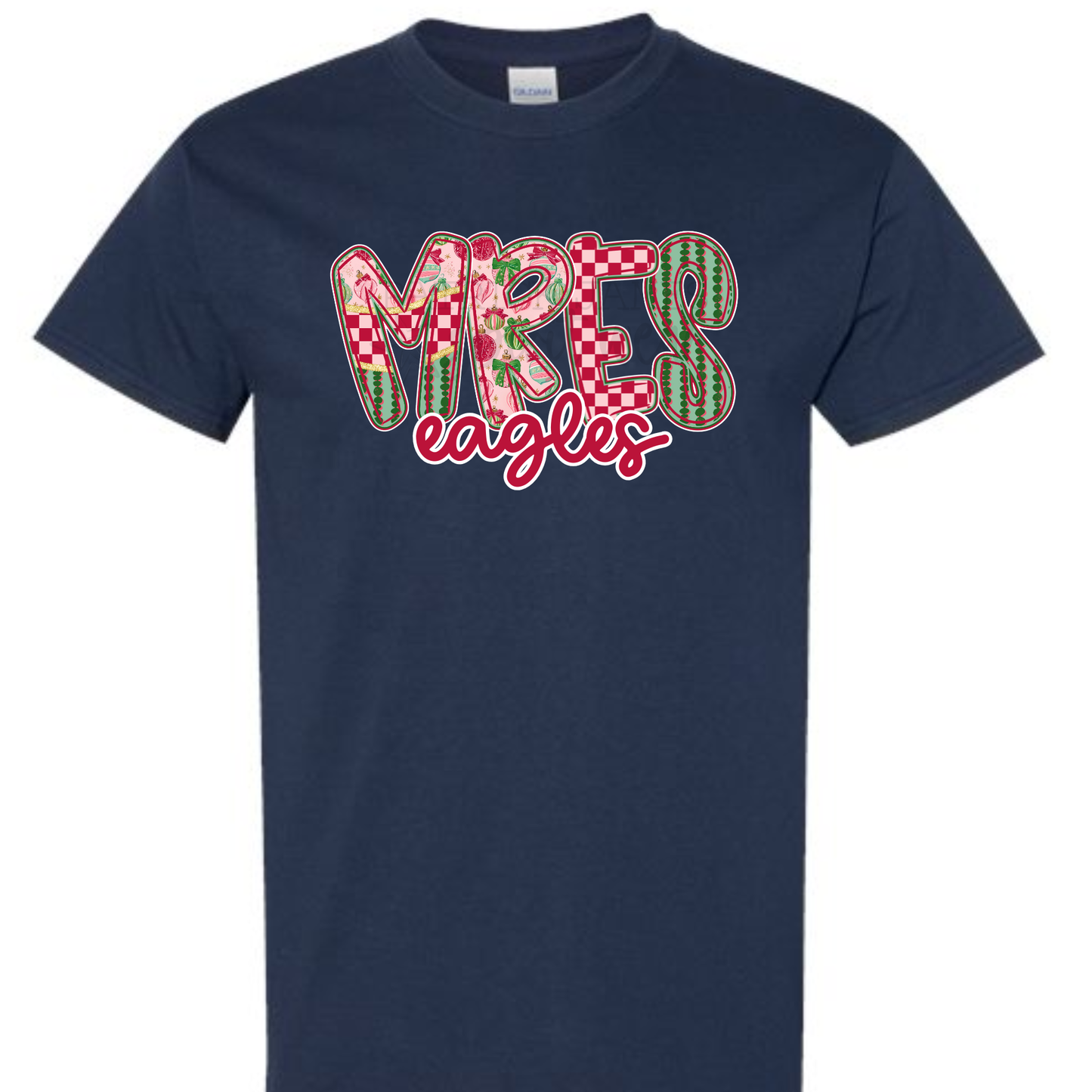 Deck the Halls- MRES- Navy SHORT SLEEVE