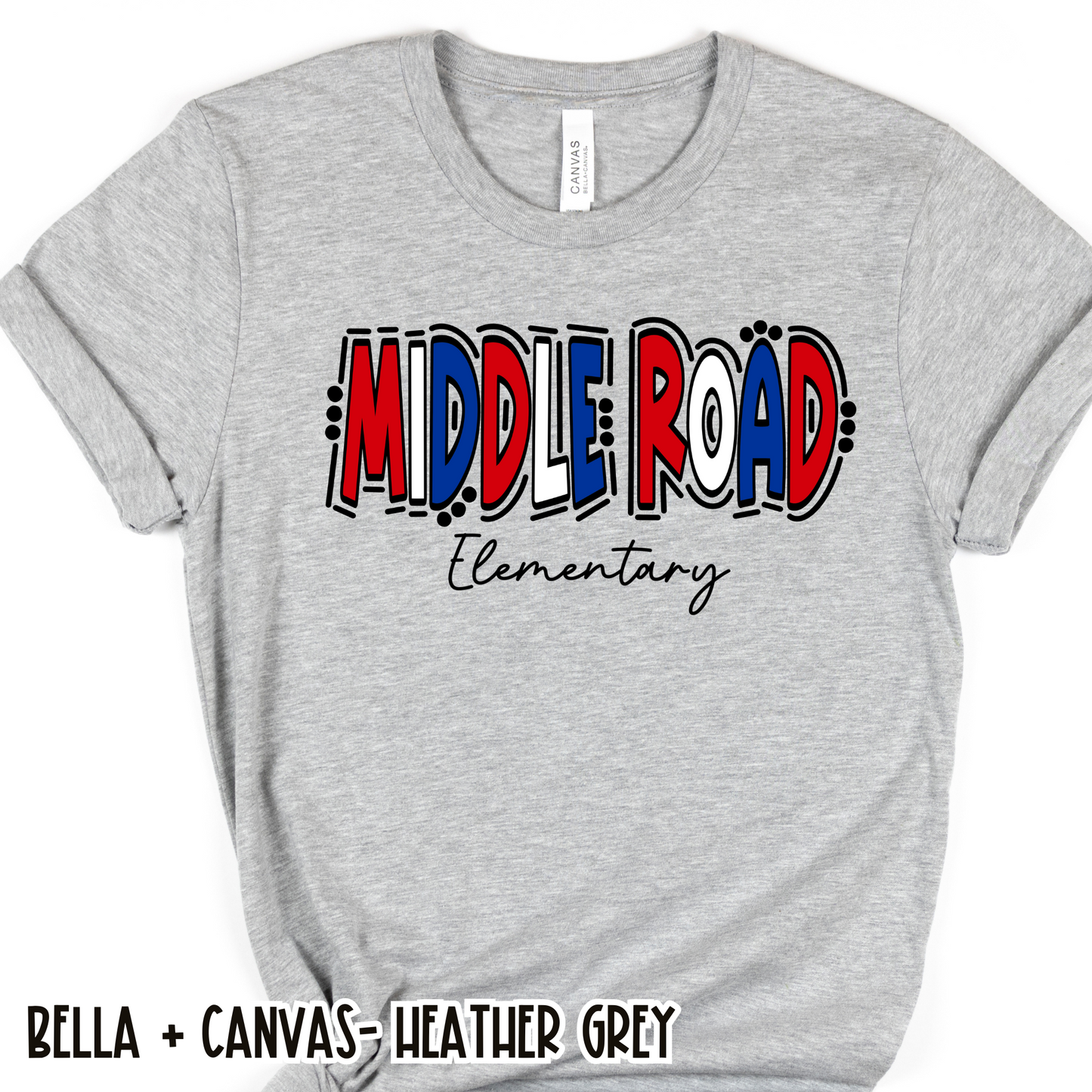 Middle Road Elementary Grey Short Sleeve Tee