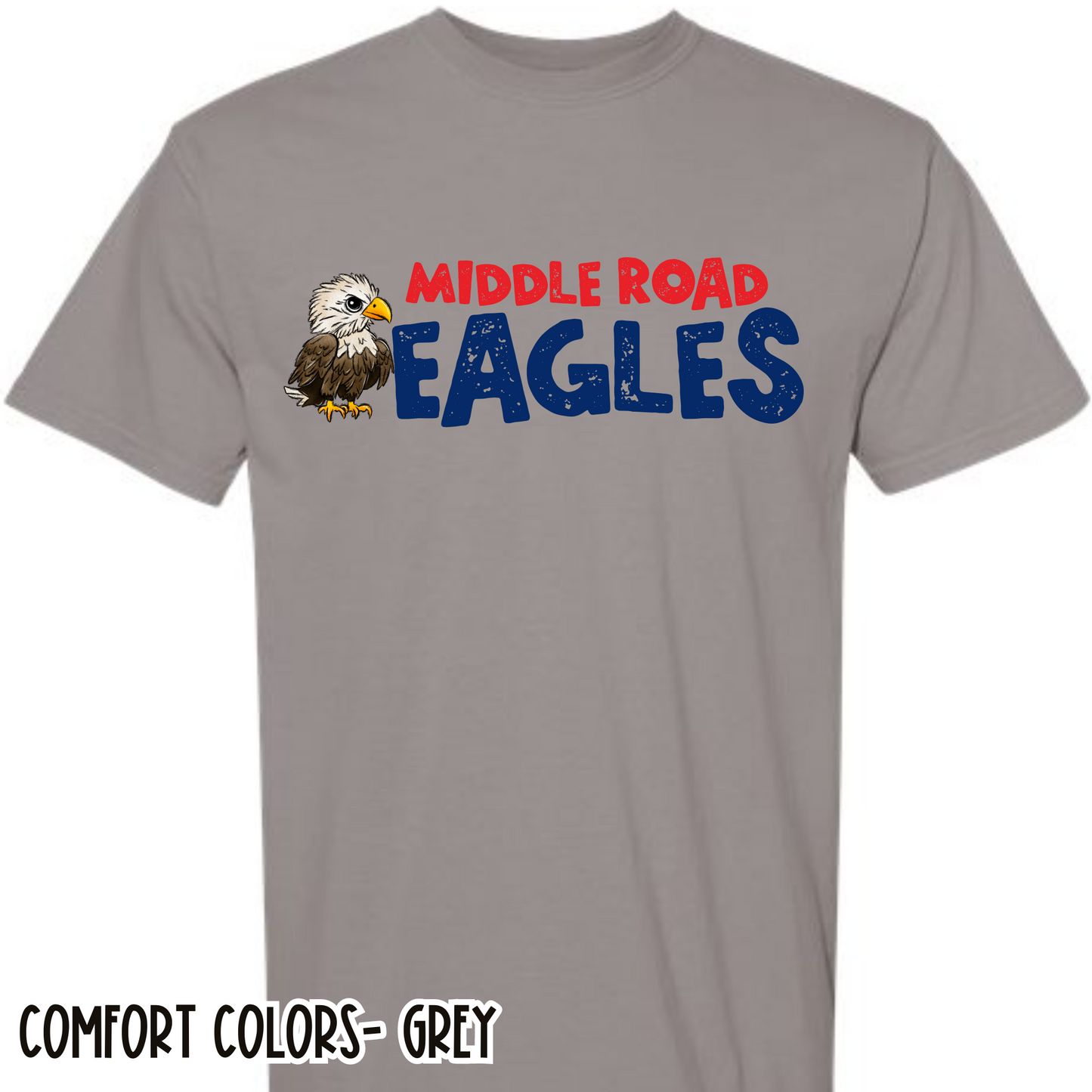 Mascot Eagles Grey Short Sleeve Tee