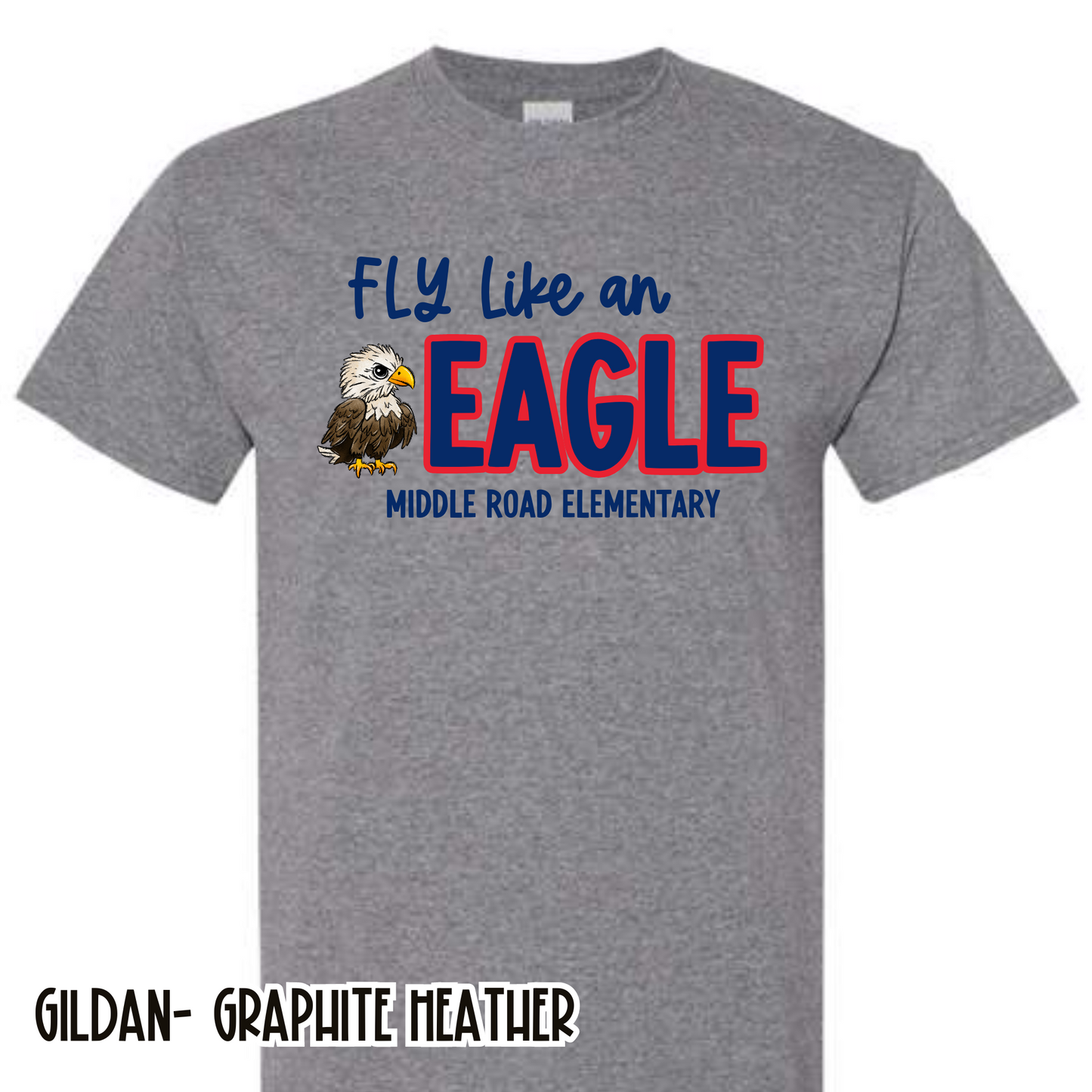 FLY Like an Eagle Deep Grey Short Sleeve