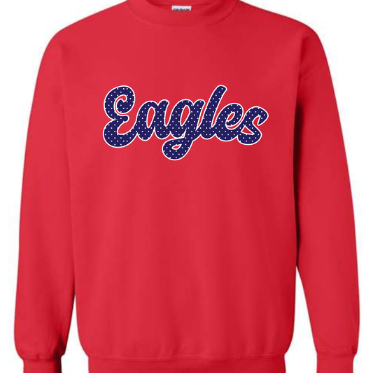 Polka Dot Eagles Red Sweatshirt