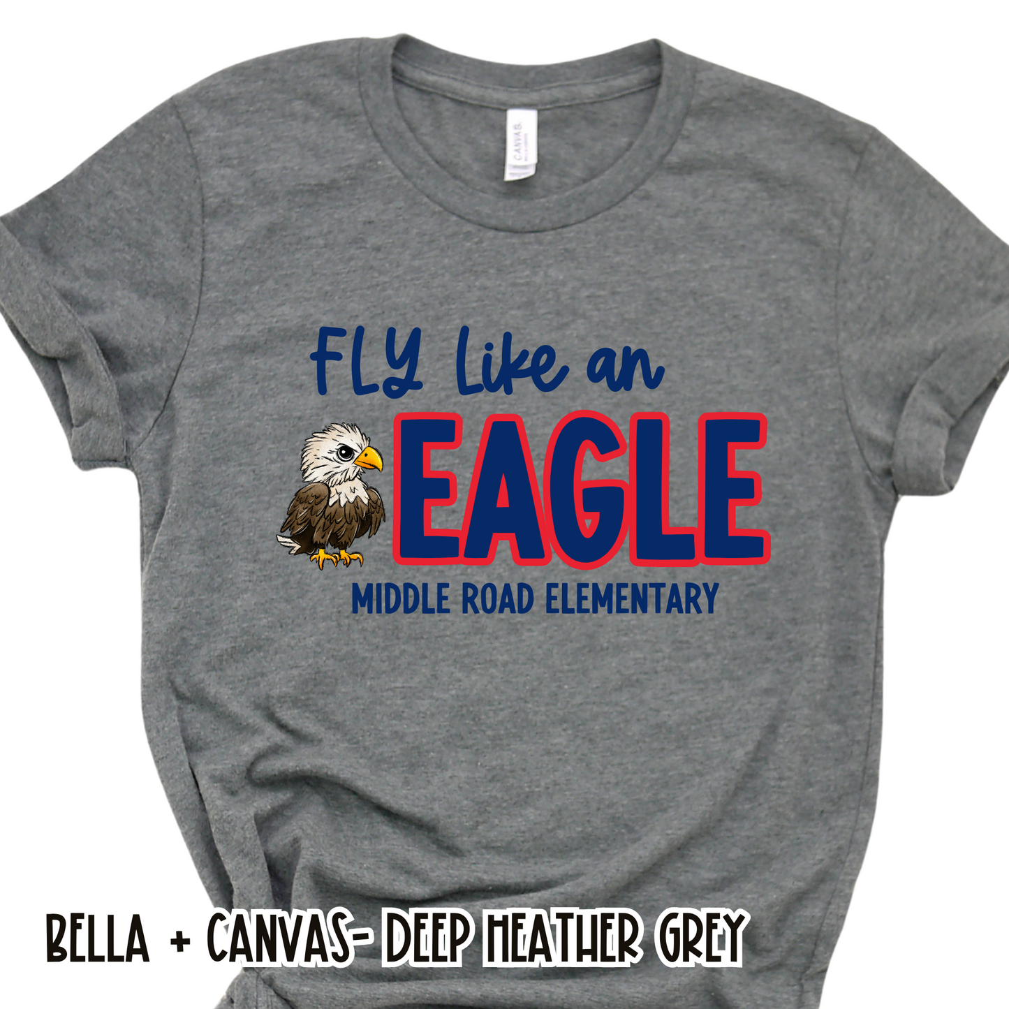FLY Like an Eagle Deep Grey Short Sleeve