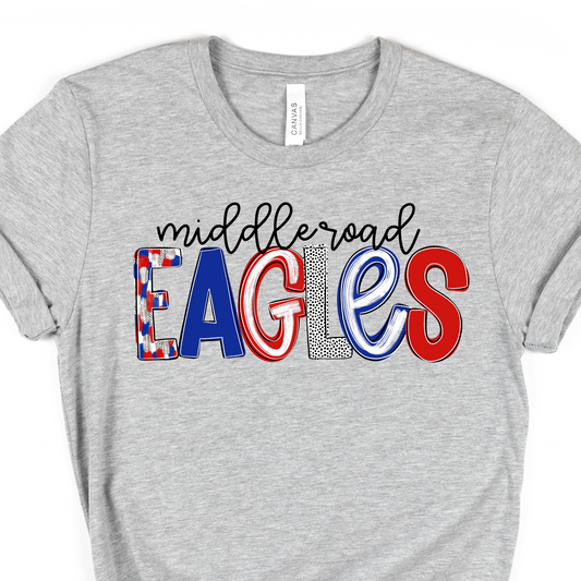Spirit Poppy Alpha- Eagles- Grey Short Sleeve