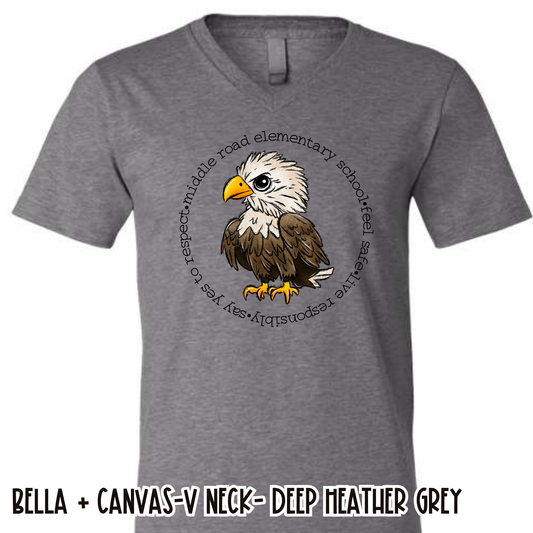 FLY Deep Heather V-NECK