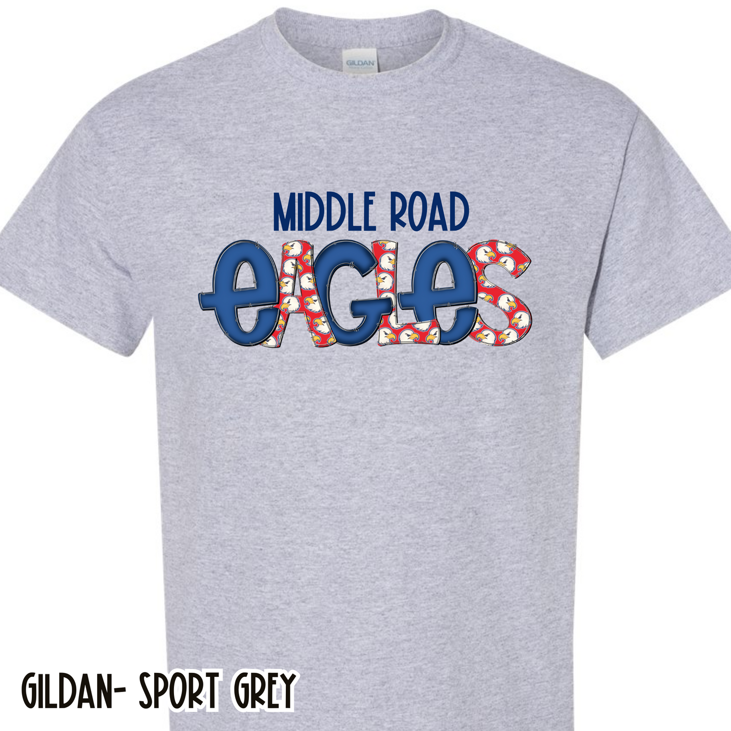Fun Eagles Grey Short Sleeve Tee