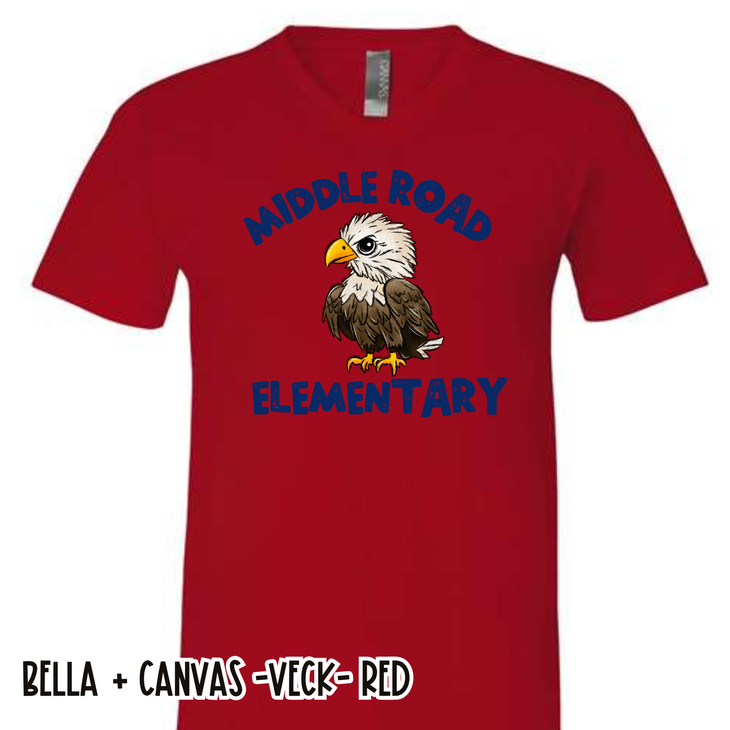 Middle Road Eagles Red -V-NECK